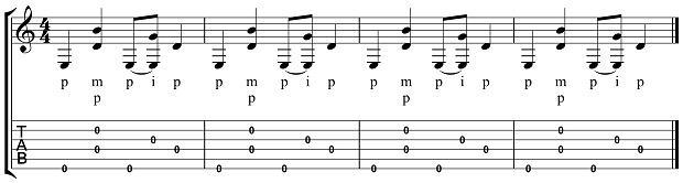 Alternating Bass Fingerstyle Patterns 1